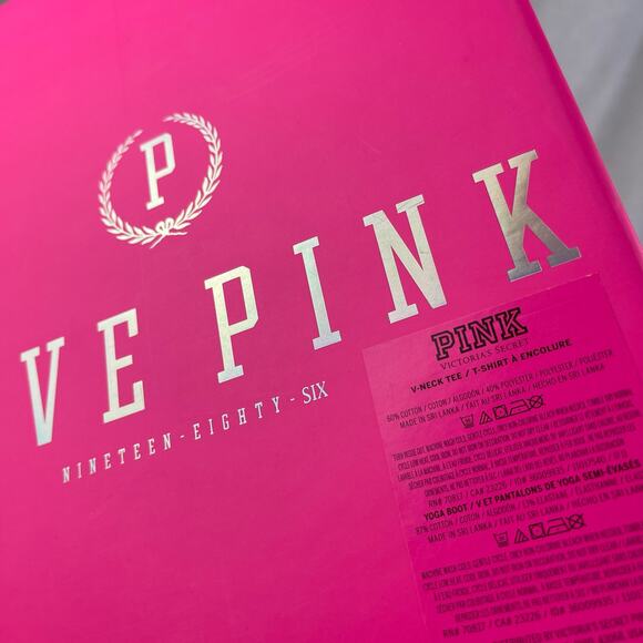 Victoria’s Secret PINK Gift Decor Storage Box Silver Holographic Logo - Picture 12 of 16